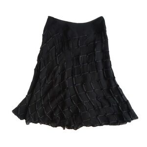 DKNY Pleated Silk Skirt